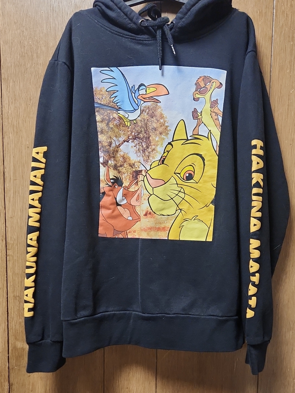 Disney Black Hoodie Sweater with Lion King Graphic